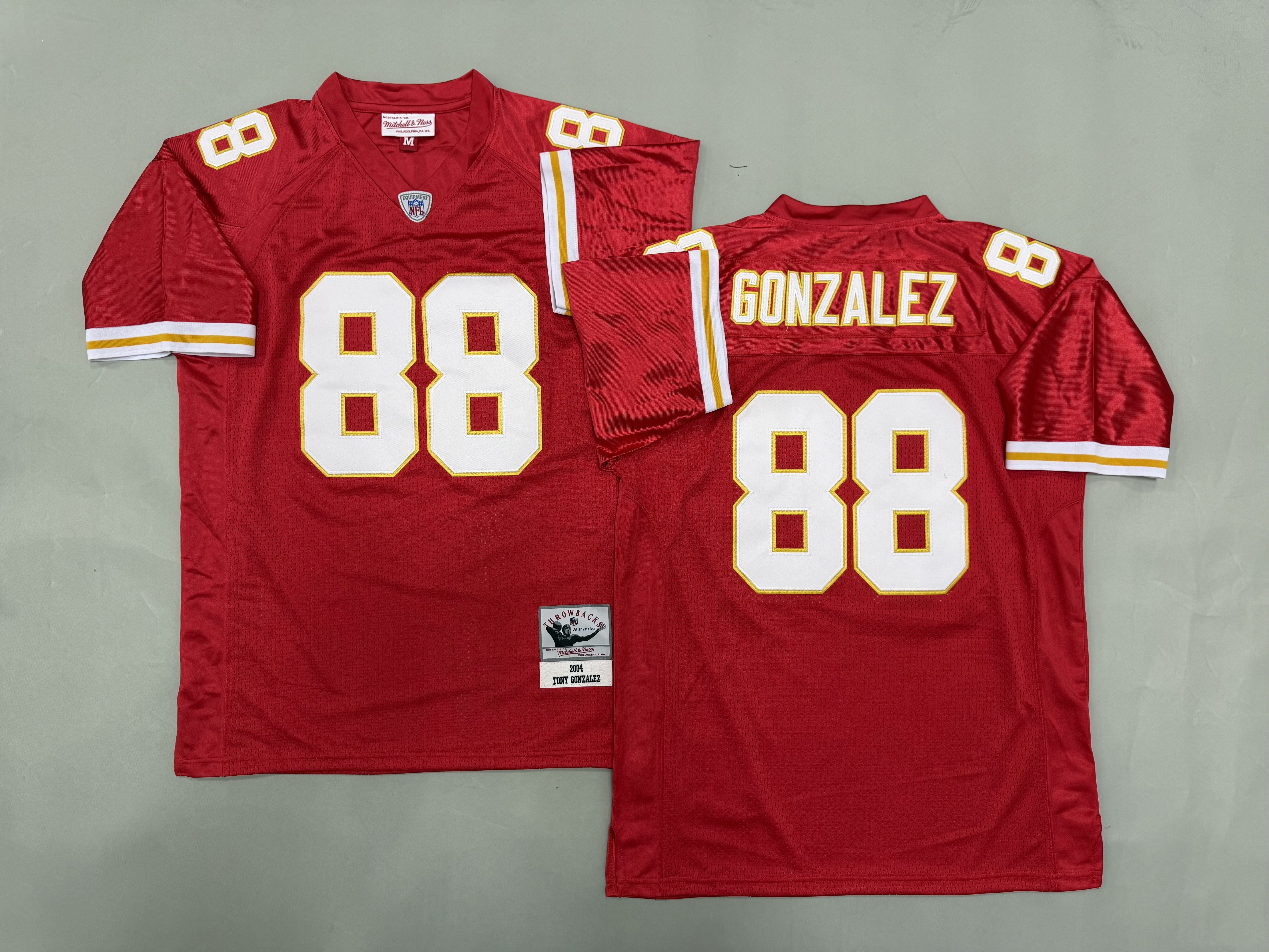 Men 2026 Kansas City Chiefs #88 Gonzalez Red Throwback Game NFL Jersey 001->kansas city chiefs->NFL Jersey